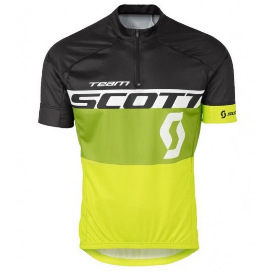 2016 Scott nero verde giallo Maglia Ciclismo Manica Corta 38524-WL