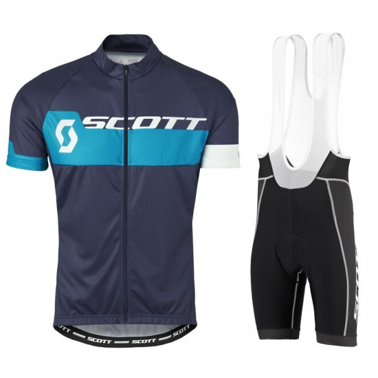 2016 SCOTT blu Nuovo abbigliamento Ciclismo Completo Maglia Ciclismo Corta e Salopette 52888-VI